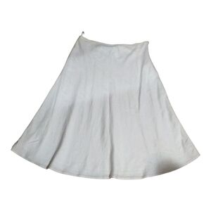 Ashley Stewart White Midi A-Line Skirt